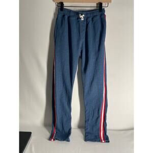 Mini Boden Blue Red Stripe Boys Sweatpants w Pockets Size 11y